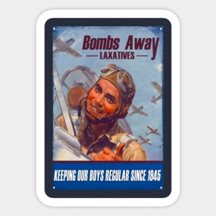 Bombs Away Laxatives Sticker